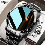 LIGE 2024 Smart Watch Men Full Circle Touch Screen Bluetooth Call Men Smartwatch Waterproof Sport Activity Fitness Watch Box