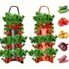 New Fabric Flower Bag Strawberry Growing Bag Plant Pot Wall Hanging Planter Vertical Vegetables Potatoes Greenhouse Garden Tools